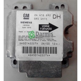 CENTRALITA DE AIRBAG, OPEL CORSA B, 5WK4 2976, 5WK42976, 1923594, 24 416 692 DH, 24416692DH, DHS0142227X