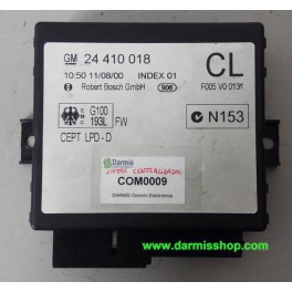 CENTRALITA CONFORT, OPEL ZAFIRA, 24 410 018 CL, 24410018CL, INDEX01, F005 V0 0131, CEPT LPD-D, G100 193L