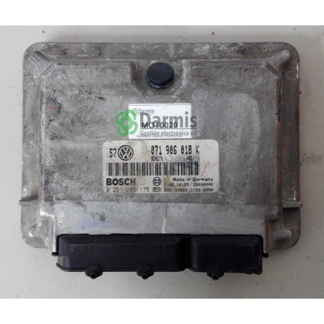 CENTRALITA DE MOTOR, VOLKSWAGEN VENTO, 0 261 206 175, 0261206175, 26SA0000, M 3.8.3,  BENZIN V02, 071 906 018 K, 071906018K 