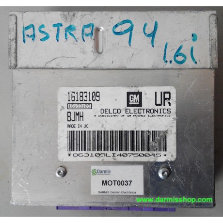 CENTRALITA DE MOTOR, OPEL ASTRA, 16183109 UR, 16183109UR, BJMH 