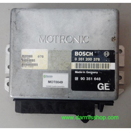 CENTRALITA DE MOTOR, OPEL VECTRA, 0 261 200 376, 0261200376, 26RT4045, M 1.5.1, 	90 351 648, 90351648