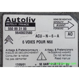 CENTRALITA DE AIRBAG, CITROEN XSARA, 550 89 31 00, 550893100, AO, 96 408 225 80, 9640822580