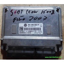 CENTRALITA DE MOTOR, SEAT LEON, 5WP40217 01, 5WP4021701, SIMOS71A, SIMOS 7.1A, 06A 906 033 FF, 06A906033FF
