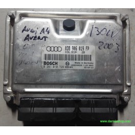 CENTRALITA DE MOTOR, AUDI A4, 0 281 010 729, 0281010729, EDC 15P+ 22.3.2, 038 906 019 FP, 038906019FP