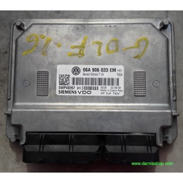 CENTRALITA DE MOTOR, VW GOLF, 5WP40267 01, 5WP4026701, SIMOS 7.1A, 06A 906 033 EM, 06A906033EM