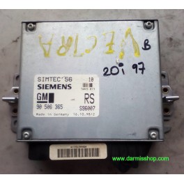 CENTRALITA DE MOTOR, OPEL VECTRA B, 5WK9 073, 5WK9073, SIMTEC 56, 90 506 365, 90506365, S96007
