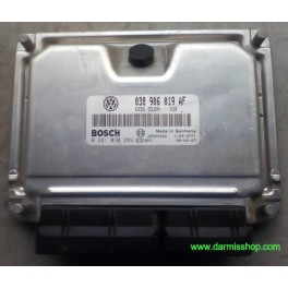 CENTRALITA DE MOTOR, SKODA FABIA, 0 281 010 289, 0281010289, 28SA4562, EDC 15P+ 22.3.2, 038 906 019 AF, 038906019AF