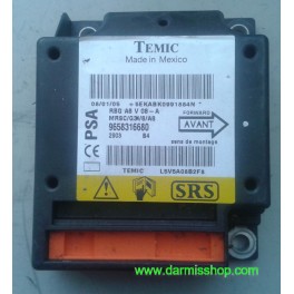 CENTRALITA DE AIRBAG, CITROEN C3, RBG A8 V 08-A, 9658316680
